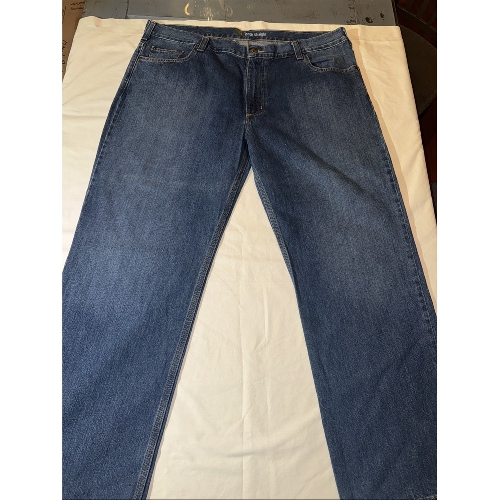 Carhartt  Jeans Loose Straight 40x30 Medium Wash Loose Fit Denim B325-WRB *Read*